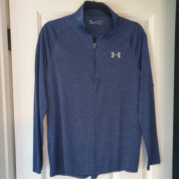 Under Armour quarter zip, blue, small - Picture 2 of 3